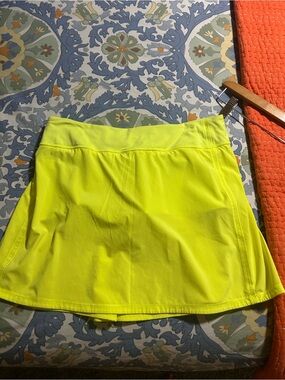 lululemon athletica Neon Yellow Athletic Skirt